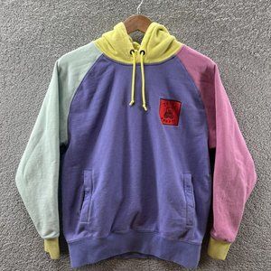 Teddy Fresh Color-block Multicolor Pastel Pullover Sweatshirt Size Large